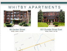 Tablet Screenshot of apartmentswhitby.com